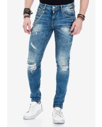 blaue Jeans mit Destroyed-Effekten von Cipo & Baxx