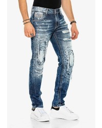 blaue Jeans mit Destroyed-Effekten von Cipo & Baxx