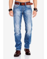 blaue Jeans mit Destroyed-Effekten von Cipo & Baxx