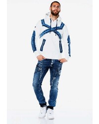 blaue Jeans mit Destroyed-Effekten von Cipo & Baxx