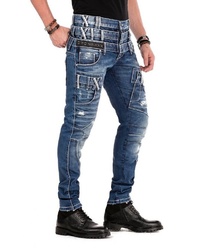 blaue Jeans mit Destroyed-Effekten von Cipo & Baxx