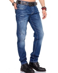 blaue Jeans mit Destroyed-Effekten von Cipo & Baxx