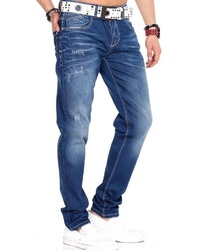 blaue Jeans mit Destroyed-Effekten von Cipo & Baxx