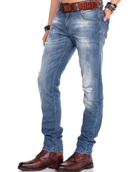 blaue Jeans mit Destroyed-Effekten von Cipo & Baxx