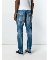 blaue Jeans mit Destroyed-Effekten von DSQUARED2