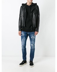 blaue Jeans mit Destroyed-Effekten von DSQUARED2