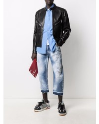 blaue Jeans mit Destroyed-Effekten von DSQUARED2