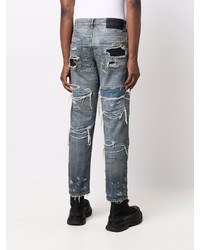 blaue Jeans mit Destroyed-Effekten von Diesel