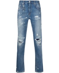 blaue Jeans mit Destroyed-Effekten von Department 5