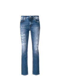 blaue Jeans mit Destroyed-Effekten von Department 5