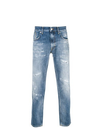blaue Jeans mit Destroyed-Effekten von Department 5