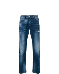 blaue Jeans mit Destroyed-Effekten von Diesel