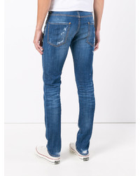 blaue Jeans mit Destroyed-Effekten von DSQUARED2