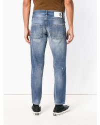 blaue Jeans mit Destroyed-Effekten von Department 5