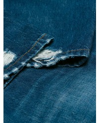 blaue Jeans mit Destroyed-Effekten von Dolce & Gabbana