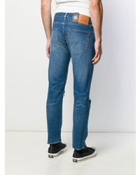 blaue Jeans mit Destroyed-Effekten von Levi's