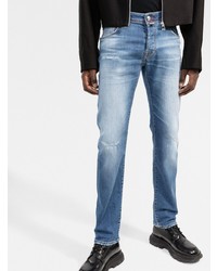 blaue Jeans mit Destroyed-Effekten von Jacob Cohen