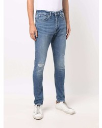 blaue Jeans mit Destroyed-Effekten von rag & bone