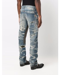 blaue Jeans mit Destroyed-Effekten von Givenchy