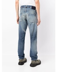 blaue Jeans mit Destroyed-Effekten von VISVIM