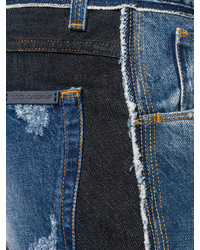 blaue Jeans mit Destroyed-Effekten von Dolce & Gabbana