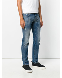 blaue Jeans mit Destroyed-Effekten von Dolce & Gabbana