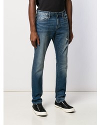 blaue Jeans mit Destroyed-Effekten von John Varvatos