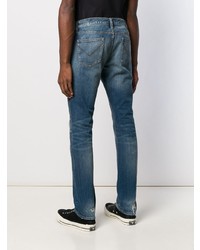 blaue Jeans mit Destroyed-Effekten von John Varvatos