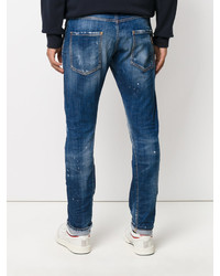 blaue Jeans mit Destroyed-Effekten von DSQUARED2