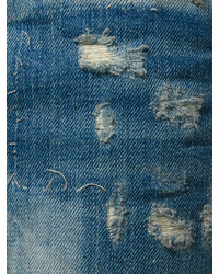 blaue Jeans mit Destroyed-Effekten von Faith Connexion