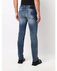 blaue Jeans mit Destroyed-Effekten von Emporio Armani