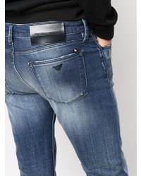 blaue Jeans mit Destroyed-Effekten von Emporio Armani