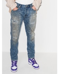 blaue Jeans mit Destroyed-Effekten von purple brand