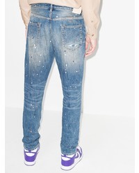 blaue Jeans mit Destroyed-Effekten von purple brand