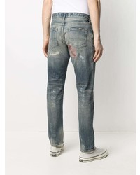 blaue Jeans mit Destroyed-Effekten von Poggys Box