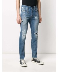 blaue Jeans mit Destroyed-Effekten von Department 5