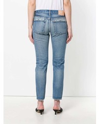 blaue Jeans mit Destroyed-Effekten von Moussy Vintage