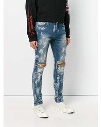 blaue Jeans mit Destroyed-Effekten von Represent