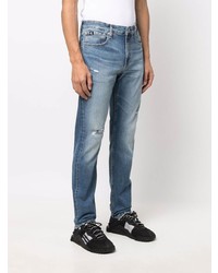 blaue Jeans mit Destroyed-Effekten von Calvin Klein Jeans