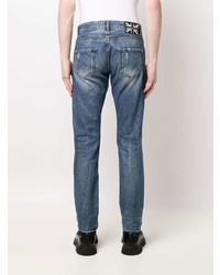 blaue Jeans mit Destroyed-Effekten von John Richmond