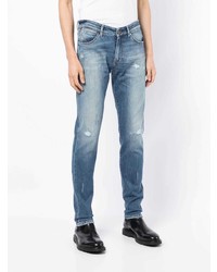 blaue Jeans mit Destroyed-Effekten von PT TORINO