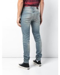 blaue Jeans mit Destroyed-Effekten von Amiri