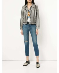 blaue Jeans mit Destroyed-Effekten von Hysteric Glamour