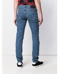 blaue Jeans mit Destroyed-Effekten von Givenchy