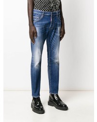 blaue Jeans mit Destroyed-Effekten von DSQUARED2