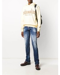 blaue Jeans mit Destroyed-Effekten von DSQUARED2