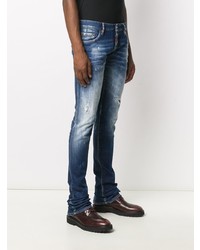 blaue Jeans mit Destroyed-Effekten von DSQUARED2