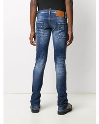 blaue Jeans mit Destroyed-Effekten von DSQUARED2