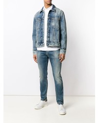 blaue Jeans mit Destroyed-Effekten von Calvin Klein Jeans