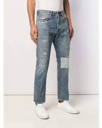 blaue Jeans mit Destroyed-Effekten von Haikure